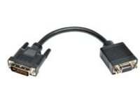 Tripp Lite 8in DVI to VGA Adapter Converter Cable DVI-I Dual Link to HD15 M/F 8"