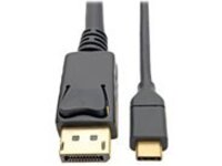Eaton Tripp Lite Series USB-C to DisplayPort Cable, 4K @ 60Hz, Thunderbolt 3, USB Type C, USB-C, USB Type-C, 6&#x27; 6ft.