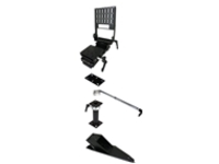 Havis Premium - Mounting kit (heavy duty vehicle specific base plate, heavy duty pole with height adjust handle, offset adapter plate, keyboard mount, motion device, stability support arm)