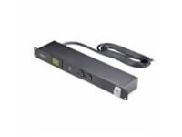 StarTech.com 8-Outlet Rack Mount Metered PDU, 1U Server Power Strip, TAA