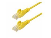 StarTech.com 2ft Yellow Slim CAT6 Ethernet Cable, Snagless, 28AWG, LSZH