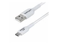 StarTech 6ft (1.8m) White USB-A to USB-C Charging Cable/Cord, M/M