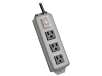 Eaton Tripp Lite Series Industrial Power Strip, 3-Outlet, 6 ft. (1.8 m) Cord, NEMA 5-15P Plug, Switch Guard