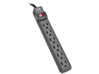 Eaton Tripp Lite Series Power Strip 6 Outlet NEMA 5-15R AC 6 &#x27; Cord 5-15P Black Housing