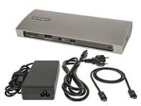 StarTech.com Thunderbolt 4 Dock, 96W Power Delivery, Single 8K or Dual Monitor 4K 60Hz, 3x TB4/USB4 ports, 4x USB-A ports, SD, GbE, Thunderbolt 4 Docking Station for Windows or TB3 MacBook