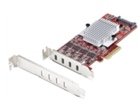 StarTech.com 4-Port USB Type-C PCIe Card, USB-C 10Gb, 4x Controllers, TAA