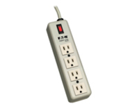 Eaton Tripp Lite Series Industrial Power Strip, 4-Outlet, 6 ft. (1.8 m) Cord, 5-15P, Lighted On/Off Switch