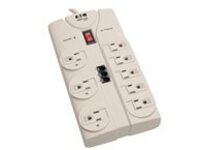 Tripp Lite Surge Protector Power Strip 120V 5-15R 8 Outlet RJ11 8&#x27; Cord 2160 Joule