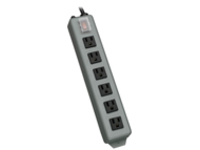 Eaton Tripp Lite Series Industrial Power Strip, 6-Outlet, 15 ft. (4.6 m) Cord, Locking Switch Cover
