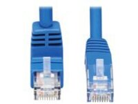 Tripp Lite Down-Angle Cat6 Gigabit Molded UTP Ethernet Cable (RJ45 Right-Angle Down M to RJ45 M), Blue, 20 ft.
