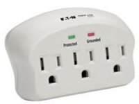 Tripp Lite Surge Protector Wallmount Direct Plug In 3 Outlet 660 Joules