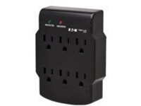 Tripp Lite Surge Protector Wallmount Direct Plug In 120V 6 Outlet 750 Joules Black