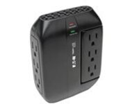 Tripp Lite Surge Protector Swivel 6 Outlet Wallmount Direct Plug In 120V 1200 Joules Black