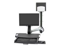 Ergotron StyleView - Mounting kit (CPU holder, 2 track covers, 2 cable channels, wall track mount, mouse shelf, wrist rest, VESA adapter, keyboard tray, adjustable monitor arm, wall track 34&quot;, barcode scanner and mouse holder)