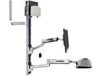 Ergotron LX - Mounting kit (CPU holder, mouse holder, 2 track covers, keyboard arm, 2 cable channels, wrist rest, sit-stand arm, wall track 10", wall track 34")