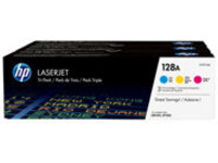 HP 128A - 3-pack - yellow, cyan, magenta