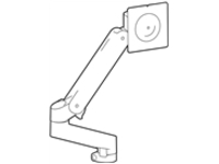Ergotron LX Pro - Mounting kit (monitor arm, extension, monitor pivot, pole collar, attachment hardware)