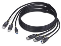 StarTech 6ft (1.8m) Dual-DisplayPort and USB 5Gbps KVM Cable