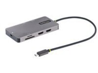 StarTech.com USB C Multiport Adapter, Dual HDMI Video, 4K 60Hz, 2-Port 5Gbps USB-A Hub, 100W Power Delivery Charging, GbE, SD/MicroSD, USB Type-C Mini Travel Dock, 12&quot;/30cm Cable