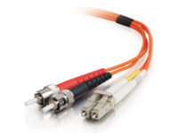 C2G 1m LC-ST 50/125 OM2 Duplex Multimode PVC Fiber Optic Cable