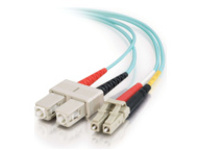 C2G 5m LC-SC 10Gb 50/125 Duplex Multimode OM3 Fiber Cable