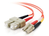 C2G 2m LC-SC 62.5/125 Duplex Multimode OM1 Fiber Cable