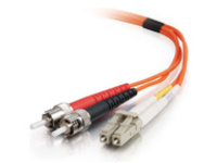 C2G 1m LC-ST 62.5/125 Duplex Multimode OM1 Fiber Cable
