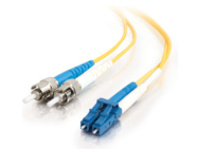 C2G 3m LC-ST 9/125 Duplex Single Mode OS2 Fiber Cable