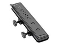 Tripp Lite Surge Protector Power Strip Desk Mount 120V USB 6 Outlet 6' Cord