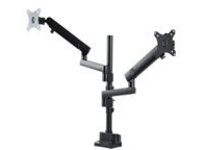 StarTech.com Desk Mount Dual Monitor Arm, Full Motion Monitor Mount for 2x VESA Displays up to 32&quot; (up to 17lb/8kg), Ergonomic Vertical Stackable Arms, Articulating, Height Adjustable