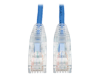 Tripp Lite 3ft Cat6 Gigabit Snagless Molded Slim UTP Patch Cable RJ45 M/M Blue 3'