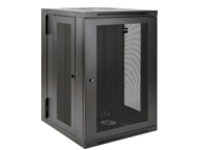 Tripp Lite 18U Wall Mount Rack Enclosure Server Cabinet Swinging Hinged Door Deep