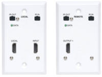 Eaton Tripp Lite Series HDMI over Cat6 Extender Kit, Wallplate Transmitter and Receiver, 4K 60Hz, 4:4:4, IR, PoC, HDR, HDCP 2.2, 230 ft., TAA