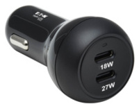 Tripp Lite USB-C Car Charger Dual-Port with 45W PD Charging