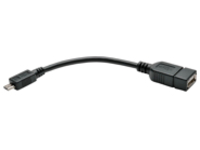 Tripp Lite 6 Inch Micro USB to OTG Host Adapter Cable 5-Pin Micro USB A/A M/F 6"