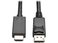Tripp Lite 3ft DisplayPort to HDMI Adapter Active Converter with Latches DP 1.2 4K x 2K M/M 3'