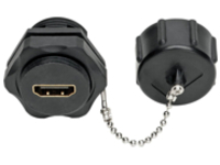 Tripp Lite 4K HDMI Coupler with Ethernet (F/F), Industrial High Speed, 4K x 2K (@ 60 Hz), IP68 Rated, Dust Cap