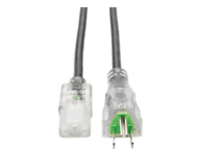 Tripp Lite 15ft Computer Power Cord Hospital Medical Cable 5-15P to C13 Clear 13A 16AWG 15'