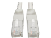 Tripp Lite 15ft Cat6 Gigabit Molded Patch Cable RJ45 M/M 550MHz 24AWG White 15'