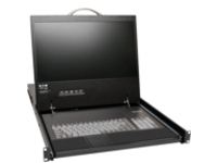Tripp Lite 16-Port IP Rack Console Cat5 KVM Switch 19&quot; LCD 1&#x2B;1 User 1URM