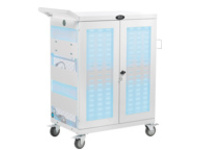 Tripp Lite Safe-IT UV Charging Cart Antimicrobial 32-Port Multi-Port AC for Chromebook Laptop iPad