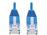Tripp Lite Cat6 Gigabit Molded Ultra-Slim UTP Ethernet Cable (RJ45 M/M), Blue, 7ft