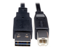 Tripp Lite 1ft USB 2.0 High Speed Cable Reverisble A to B M/M 1&#x27;