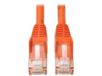 Eaton Tripp Lite Series Cat6 Gigabit Snagless Molded (UTP) Ethernet Cable (RJ45 M/M), PoE, Orange, 50 ft. (15.24 m)