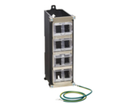 8PORT METAL DINRAIL MOUNTING KEYSTONE PATCH PANEL W GROUNDING