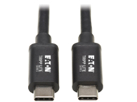 Eaton Tripp Lite Series Thunderbolt 3 Cable 20 Gbps Passive 5A 100W PD 4K USB C M/M 1M Black