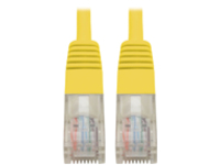 Tripp Lite Cat5e 350 MHz Molded UTP Patch Cable (RJ45 M/M), Yellow, 2 ft.