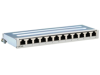 Eaton Tripp Lite Series Cat6a STP Patch Panel, 12 Ports, DIN Rail or Wall Mount, TAA