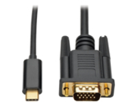 Tripp Lite USB C to VGA Adapter Cable Converter 1080p M/M USB Type C to VGA, USB-C, USB Type-C 3ft 3'
