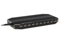 Tripp Lite 10-Port USB Charging Station Hub w Adjustable Storage Tablet / Smartphone / iPad / Iphone 5V 21A 105W